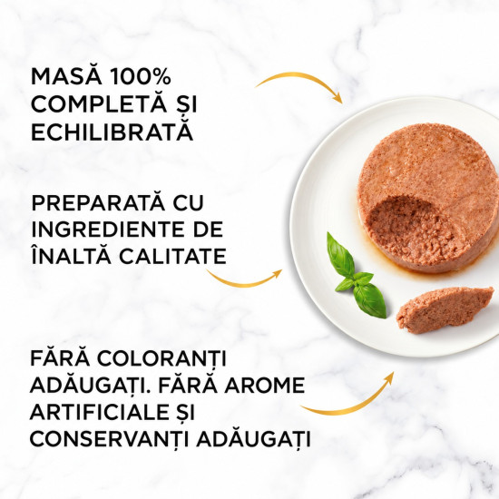 Gourmet Gold Mousse – hrană umedă completă pentru pisici adulte, cu curcan, conservă 85 g